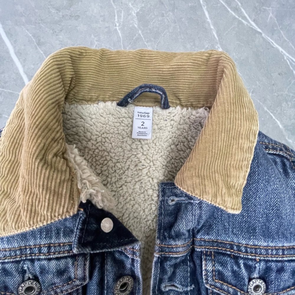 Baby Gap Warm Denim Jacket Sz. 2 years - Picture 3 of 3